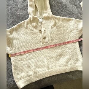 Pink Rose Cream Knit Sweater